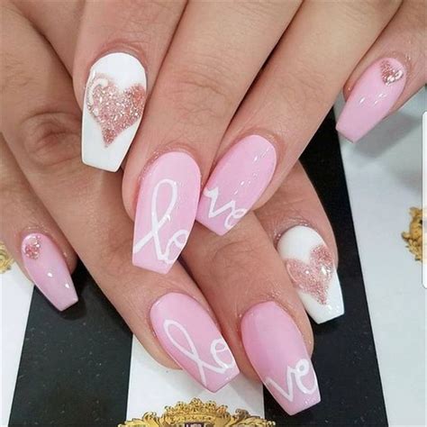 coffin nails valentines|valentines nails coffin shape.